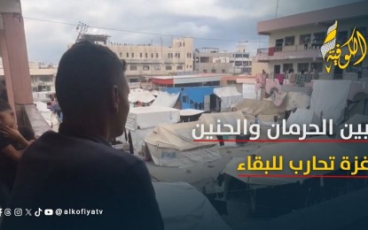 المواطنوان بين المعاناة اليومية.. وبين الحنين للعودة لمنازلهم المدمرة