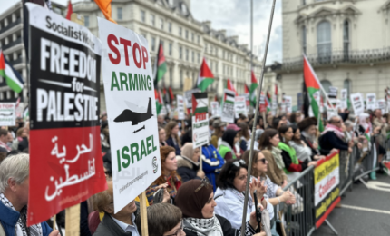 مظاهرة في لندن ضد انتهاكات "إسرائيل" لاتفاق غزة