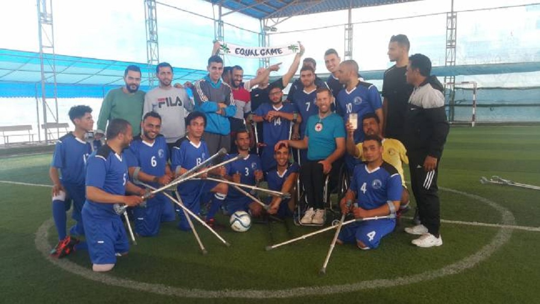 فريق مبتوري الاقدام في غزة